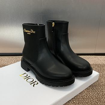 Fortok Dior D-Town Ankle Boot Black Brushed Calfskin