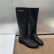 Fortok Dior D-Town Long Boot Black Brushed Calfskin - 1