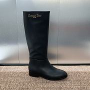 Fortok Dior D-Town Long Boot Black Brushed Calfskin - 4
