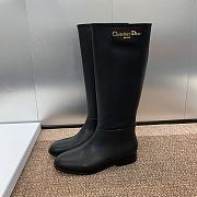 Fortok Dior D-Town Long Boot Black Brushed Calfskin - 5