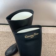 Fortok Dior D-Town Long Boot Black Brushed Calfskin - 2