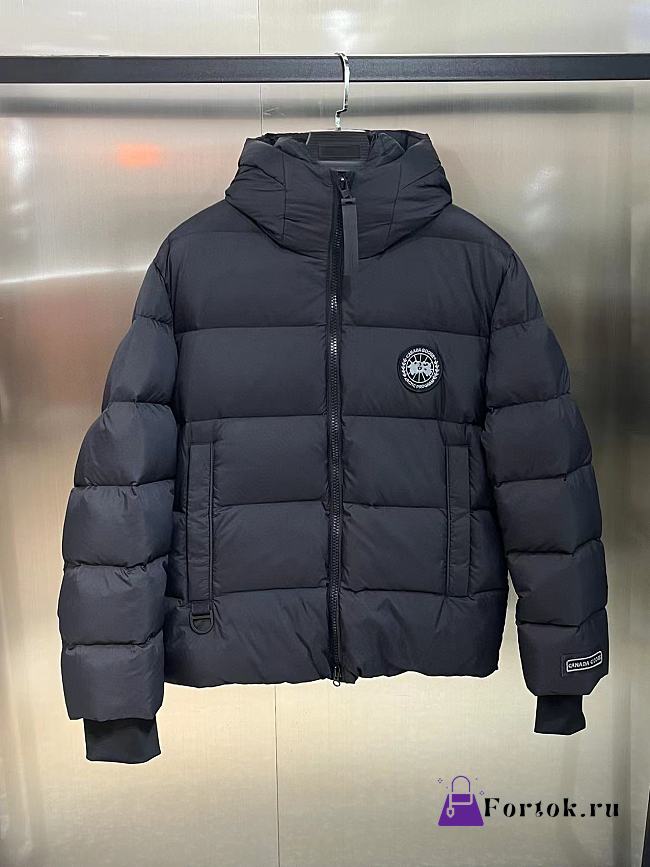 Fortok Canada Goose Label Down Jacket Black - 1