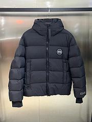 Fortok Canada Goose Label Down Jacket Black - 1