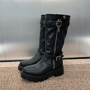 Fortok Dior D-Major Punk Style Boots Black - 5