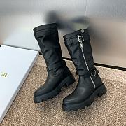 Fortok Dior D-Major Punk Style Boots Black - 2