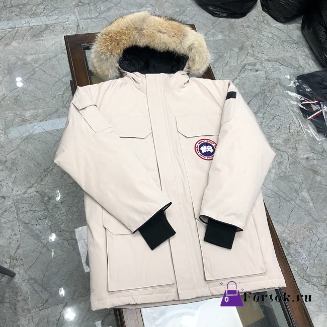 Fortok Canada Goose Liberty Parka Down Jacket Cream - 1