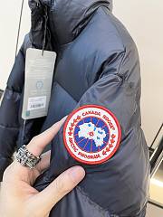 Fortok Canada Goose Cypress Classic Embroidered Logo Short Parka Down Jacket Black - 6