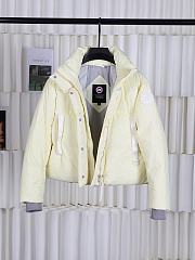 Fortok Canada Goose Cypress Classic Embroidered Logo Short Parka Down Jacket Yellow - 6