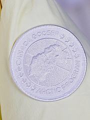 Fortok Canada Goose Cypress Classic Embroidered Logo Short Parka Down Jacket Yellow - 4
