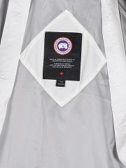 Fortok Canada Goose Cypress Classic Embroidered Logo Short Parka Down Jacket White - 4