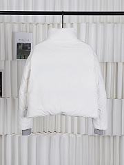 Fortok Canada Goose Cypress Classic Embroidered Logo Short Parka Down Jacket White - 2