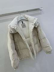 Fortok Moncler Daos Velvet Hooded Down Jacket Cream - 4