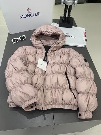 Fortok Moncler Feminine Caterpillar Short Down Jacket Pink