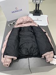 Fortok Moncler Feminine Caterpillar Short Down Jacket Pink - 4