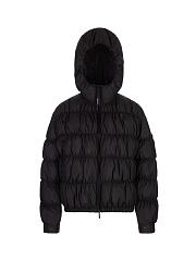 Fortok Moncler Feminine Caterpillar Short Down Jacket Black - 2