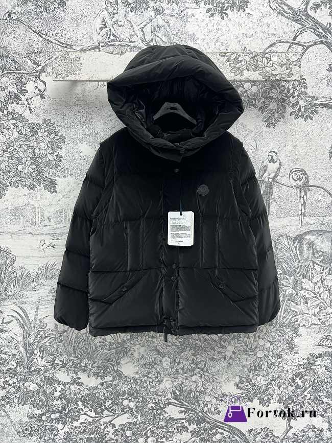 Fortok Moncler Allymes 2-in-1 Hooded Short Down Jacket Black  - 1