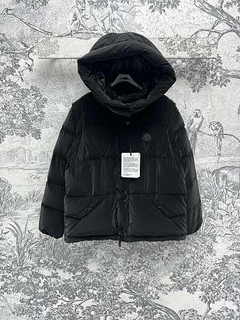 Fortok Moncler Allymes 2-in-1 Hooded Short Down Jacket Black 