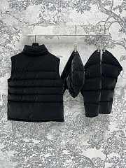 Fortok Moncler Allymes 2-in-1 Hooded Short Down Jacket Black  - 4