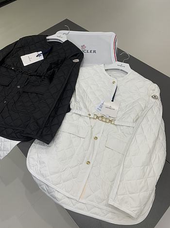 Fortok Moncler Corinto Short Down Jacket White / Black 
