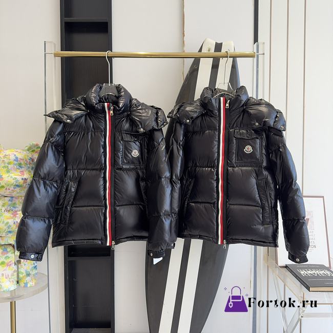 Fortok Moncler Ribbon Down Jacket Black - 1