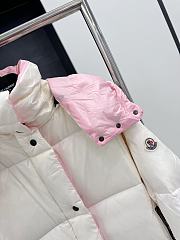 Fortok Moncler Parnan Down Jacket White And Pink  - 2
