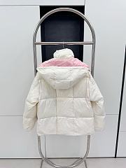 Fortok Moncler Parnan Down Jacket White And Pink  - 6