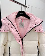 Fortok Moncler Parnan Down Jacket White And Pink  - 4