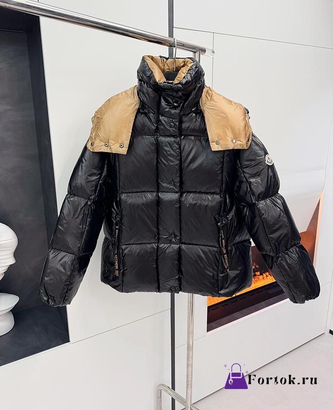 Fortok Moncler Parnan Down Jacket Black And Brown - 1