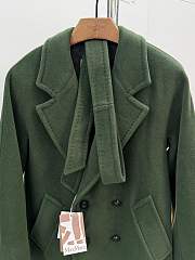 Fortok Maxmara Classic Coat Green - 3
