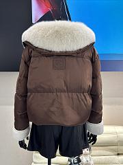 Fortok Maxmara Fur Collar Coat Brown - 2