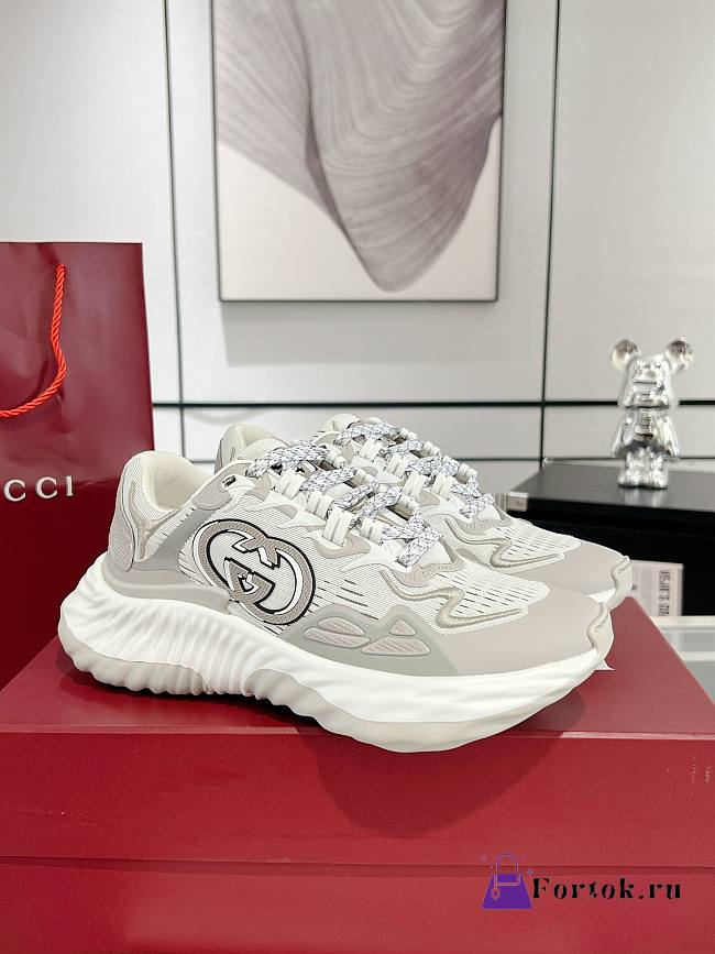 Fortok Gucci Ripple Sneaker White & Grey - 1