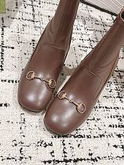 Fortok Gucci Horsebit Ankle Boot Dark Brown  - 2