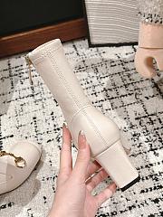 Fortok Gucci Horsebit Ankle Boot White - 2