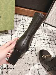 Fortok Gucci Horsebit Ankle Boot Black - 5