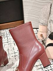 Fortok Gucci Horsebit Ankle Boot Burgundy - 5