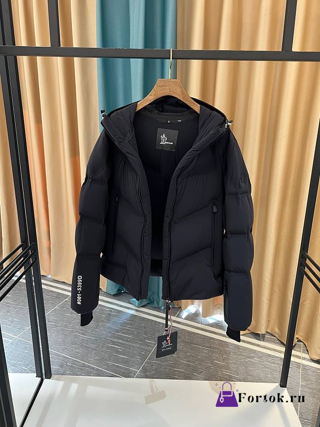 Fortok Moncler Arcesaz Hooded Short Down Jacket Black - 1