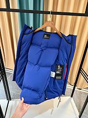Fortok Moncler Arcesaz Hooded Short Down Jacket Blue - 4