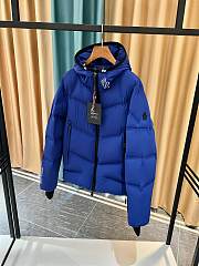 Fortok Moncler Arcesaz Hooded Short Down Jacket Blue - 3
