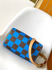 Fortok Louis Vuitton Speedy 25 Bandoulière Damier Pop Blue N40585 25x15x15cm - 5