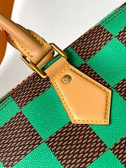 Fortok Louis Vuitton Speedy 25 Bandoulière Damier Pop Green 25x15x15cm - 5