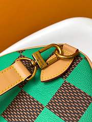 Fortok Louis Vuitton Speedy 25 Bandoulière Damier Pop Green 25x15x15cm - 3