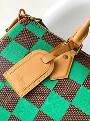Fortok Louis Vuitton Speedy 25 Bandoulière Damier Pop Green 25x15x15cm - 2