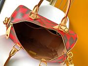 Fortok Louis Vuitton Speedy 25 Bandoulière Damier Pop Red 25x15x15cm - 6