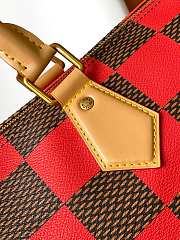Fortok Louis Vuitton Speedy 25 Bandoulière Damier Pop Red 25x15x15cm - 3
