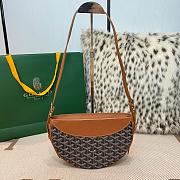 Fortok Goyard Hirondelle Bag Tan & Black 25x17x6cm - 1