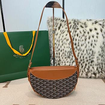 Fortok Goyard Hirondelle Bag Tan & Black 25x17x6cm
