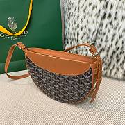 Fortok Goyard Hirondelle Bag Tan & Black 25x17x6cm - 6