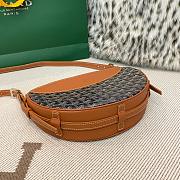 Fortok Goyard Hirondelle Bag Tan & Black 25x17x6cm - 2