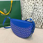 Fortok Goyard Hirondelle Bag Blue 25x17x6cm - 6