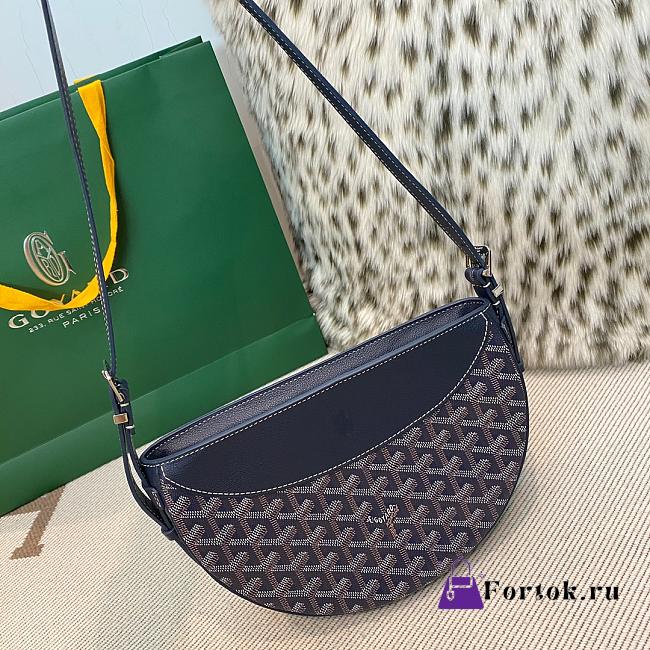 Fortok Goyard Hirondelle Bag Dark Blue 25x17x6cm - 1